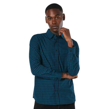 Front - Burton Mens Blake Checked Long-Sleeved Shirt