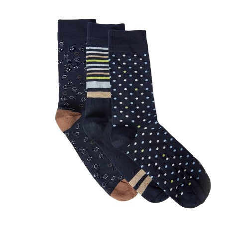 Front - Burton Mens Smart Mixed Socks (Pack of 3)