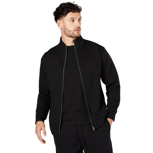 Front - Burton Mens Jersey Full Zip Bomber Jacket