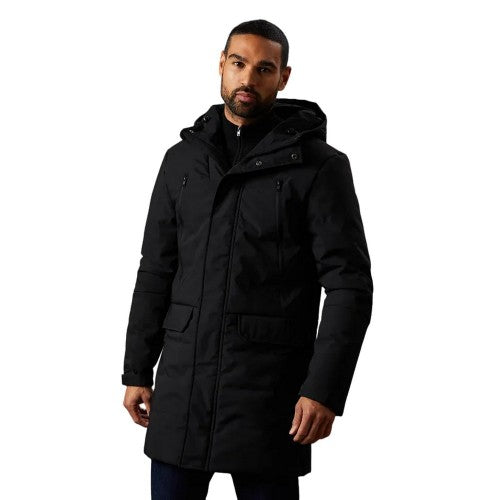 Front - Burton Mens Quilted Long Coat