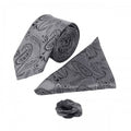 Front - Burton Mens Paisley Wedding Tie Set