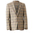 Front - Burton Mens Highlight Checked Slim Suit Jacket