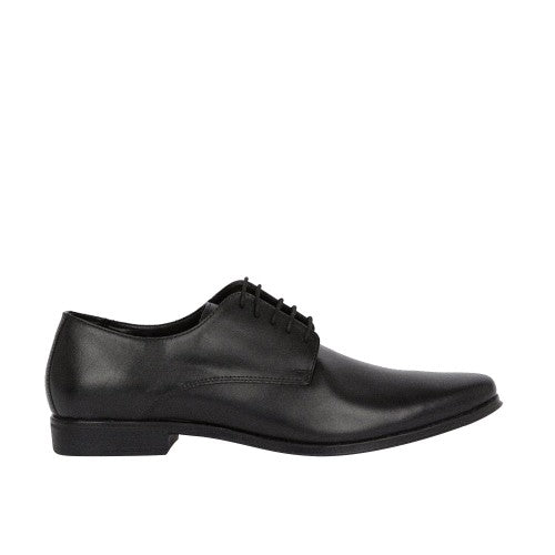 Front - Burton Mens Leather Derby Shoes