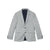 Front - Burton Mens Chambray Slim Suit Jacket