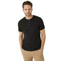Front - Burton Mens Grandad Collar T-Shirt