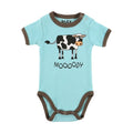 Front - LazyOne Infants Moody Cow Creeper