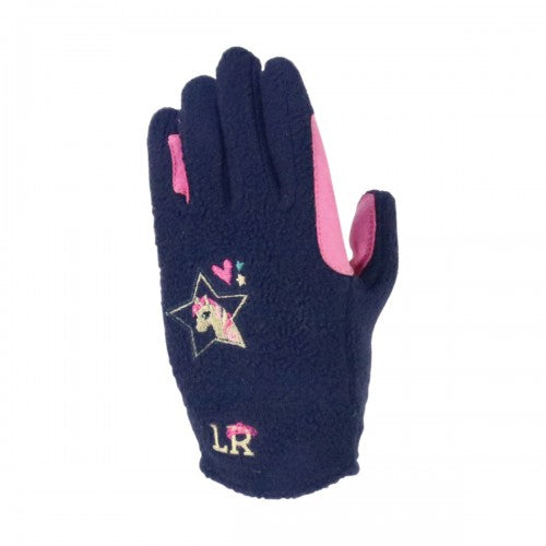 Front - Little Rider Childrens/Kids Fleece Riding Gloves