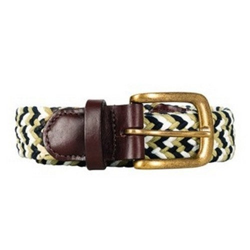 Navy-Fossil - Front - Hy Unisex Adult Elastic Woven Belt