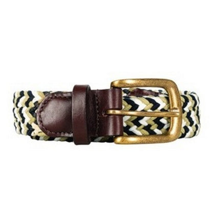 Navy-Fossil - Front - Hy Unisex Adult Elastic Woven Belt