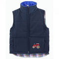 Front - British Country Collection Childrens/Kids Three Tractors Riding Gilet