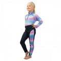 Front - Little Rider Girls Dazzling Night Horse Riding Tights