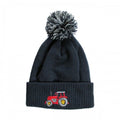 Front - British Country Collection Childrens/Kids Tractor Pom Pom Beanie