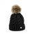 Front - Hy Unisex Adult Melrose Cable Knit Bobble Beanie