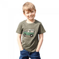 Red - Front - British Country Collection Childrens-Kids Offroader & Dogs T-Shirt