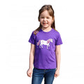 Front - British Country Collection Childrens/Kids Dancing Unicorn T-Shirt
