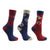 Front - Little Rider Girls Riding Star Collection Socks (Pack of 3)
