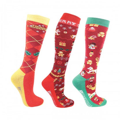 Front - HyFASHION Womens/Ladies Christmas Socks