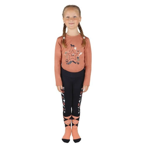 Front - Little Rider Girls Pony Passion T-Shirt