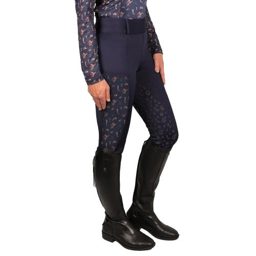 Front - Hy Girls Elevate Country Horse Riding Tights