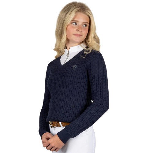 Front - Coldstream Childrens/Kids Next Generation Clarkston Knitted V Neck Jumper