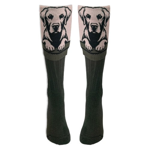 Front - Waring Brooke Unisex Adult Labrador Boot Socks