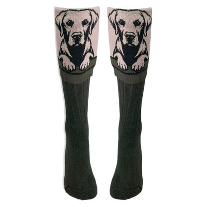 Front - Waring Brooke Unisex Adult Labrador Boot Socks