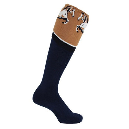 Front - Waring Brooke Unisex Adult Horse Boot Socks