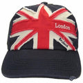 Front - Mens Union Jack London England Embroidered Baseball Cap