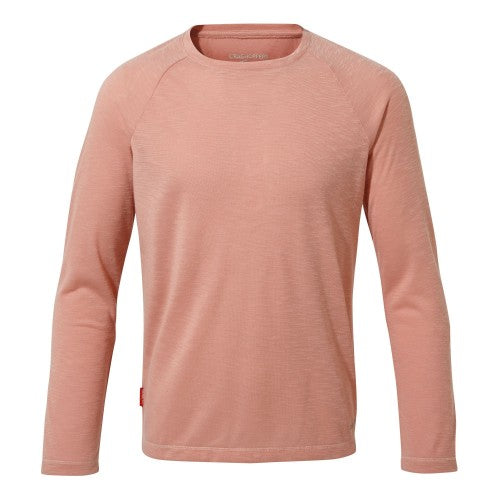 Front - Craghoppers Girls NosiLife Expert Paola Walking T-Shirt