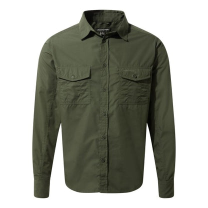 Front - Craghoppers Mens Kiwi Long-Sleeved Shirt