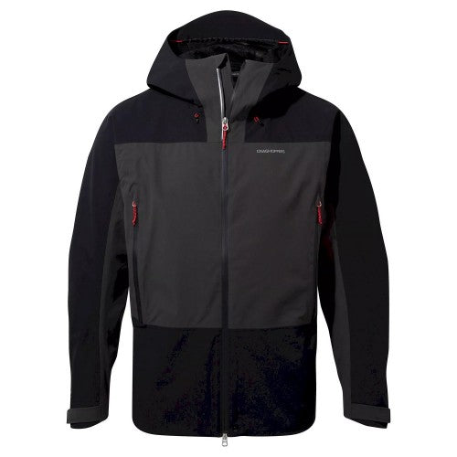 Front - Craghoppers Mens Gryffin Contrast Panel Waterproof Jacket