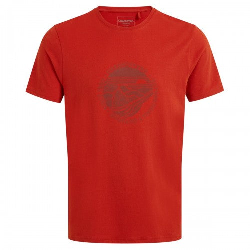 Front - Craghoppers Mens Lucent Sunset Short-Sleeved T-Shirt
