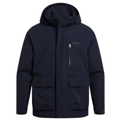 Front - Craghoppers Mens National Trust Padley Waterproof Jacket