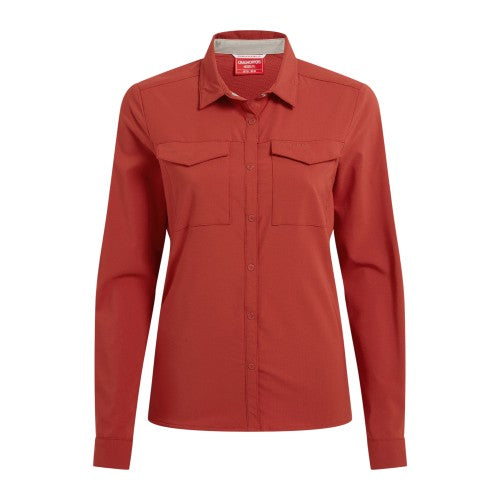 Front - Craghoppers Womens/Ladies NosiLife Pro III Nosilife Long-Sleeved Shirt