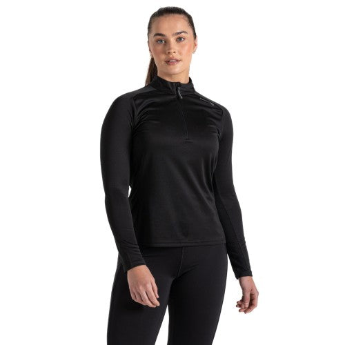 Front - Craghoppers Womens/Ladies Dynamic Pro Quarter Zip T-Shirt