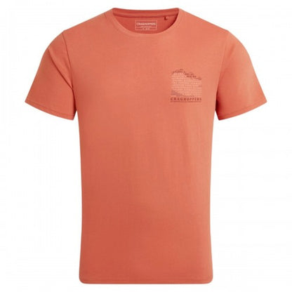 Front - Craghoppers Mens Lucent II Mountain Back Print Short-Sleeved T-Shirt
