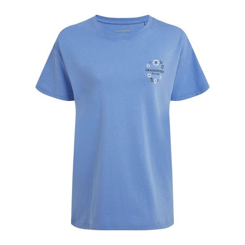 Front - Craghoppers Womens/Ladies Yago Sea Floral Back Print Short-Sleeved T-Shirt