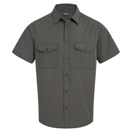 Front - Craghoppers Mens Kiwi II Short-Sleeved Shirt