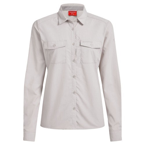 Front - Craghoppers Womens/Ladies Loukkos Nosilife Long-Sleeved Shirt