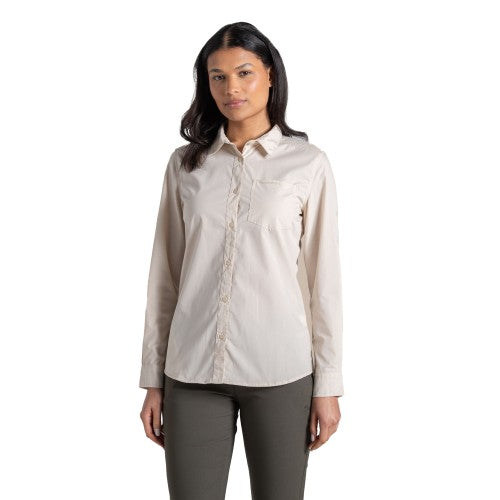 Front - Craghoppers Womens/Ladies Kiwi III Long-Sleeved Shirt