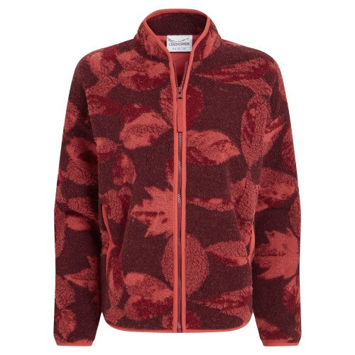 Front - Craghoppers Womens/Ladies Catalina Leaf Print Fleece Jacket