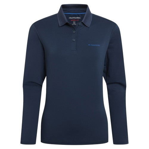 Front - Craghoppers Womens/Ladies Thornbury Nosilife Long-Sleeved Golf Polo Shirt