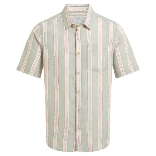 Front - Craghoppers Mens Argino Stripe Short-Sleeved Shirt