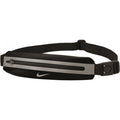 Black-Silver - Front - Nike 2.0 Slim Waist Bag