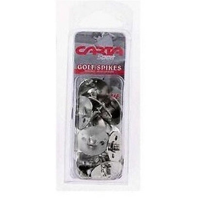 Silver - Front - Carta Sport Metal Golf Shoe Spikes (Pack Of 12)
