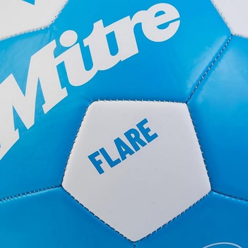 Fluorescent Blue-White - Side - Mitre Flare 2024 Football