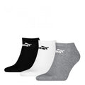 Front - Puma Unisex Adult Logo Trainer Socks (Pack of 3)