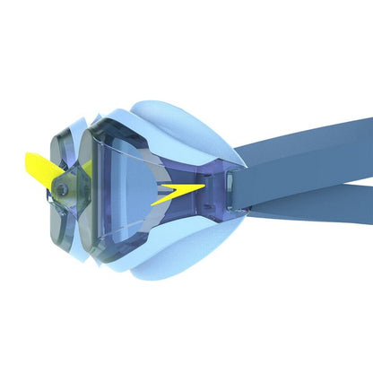 Blue - Side - Speedo Unisex Adult Fastskin Speedsocket 2.0 Mirrored Swimming Goggles