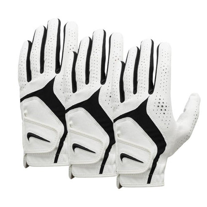 Front - Nike Dura Feel X Golf Gloves (Pack of 3)