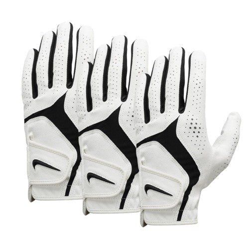 Front - Nike Dura Feel X Golf Gloves (Pack of 3)